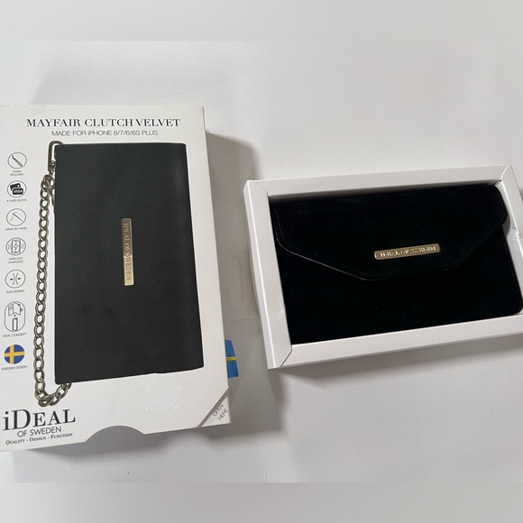 ✨NWOT✨ Ideal of Sweden Mayfair Velvet Clutch iPhone 8/7/6/6S Plus - Picture 9 of 9